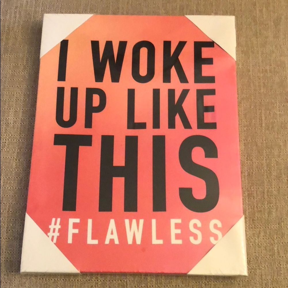 8x10 I woke up like this canvas